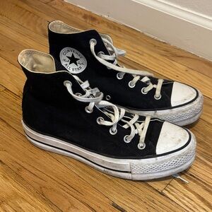 Converse All Star Black Platform High Top Sneakers